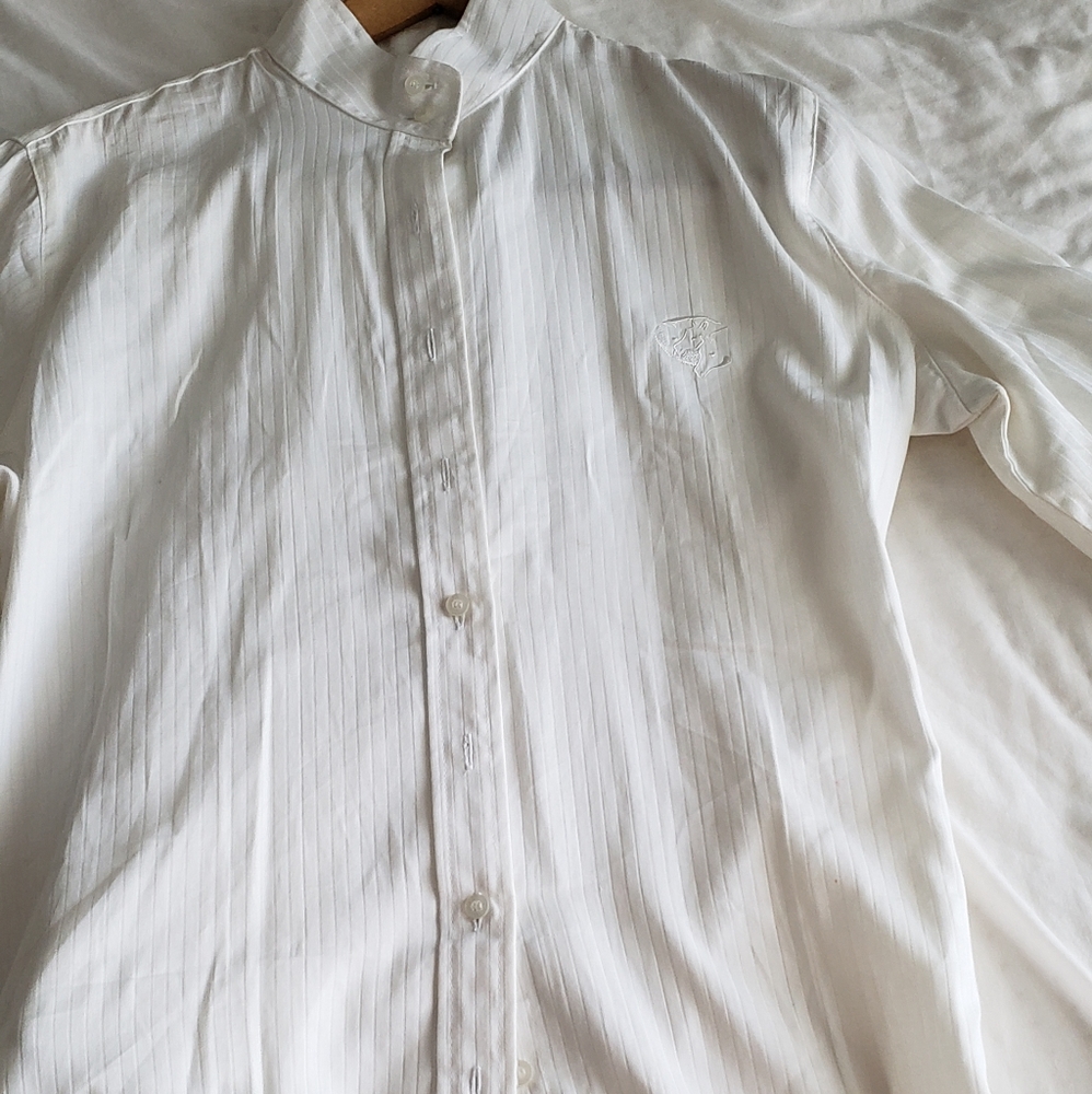 White Show Shirt With Stock - Picture 3 of 4